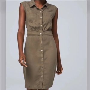 White House Black Market Utility Shirt Dress